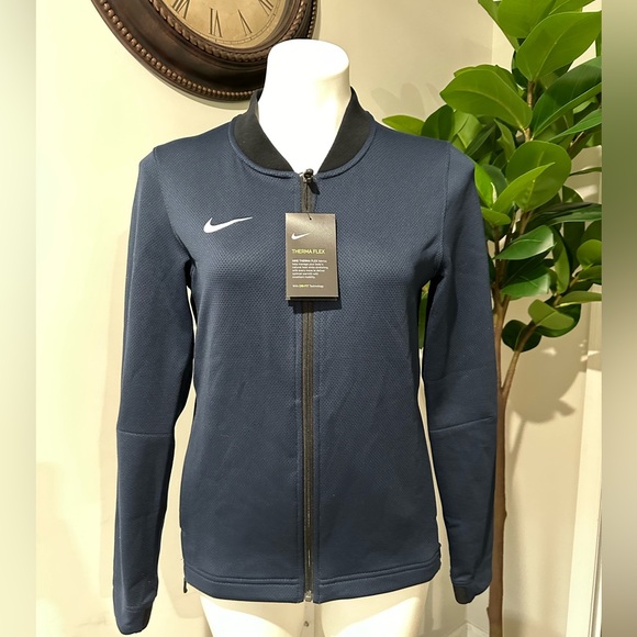 NEW Nike Therma Flex Women’s Basketball Zip Jacket Navy Blue SMALL - Picture 2 of 7
